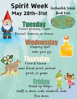 Spirit Week May 28-31